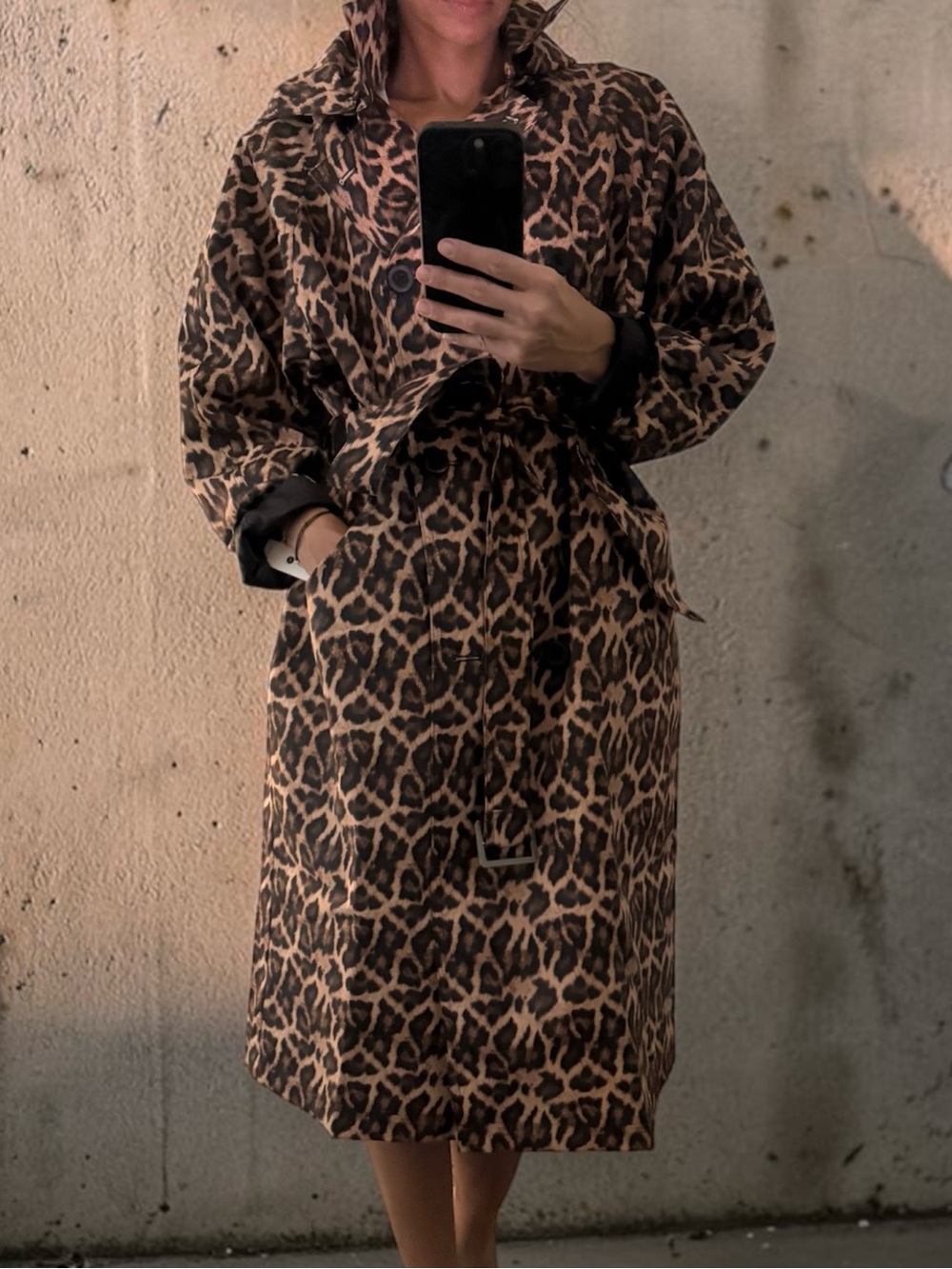 NEW Leopard Trench coat
